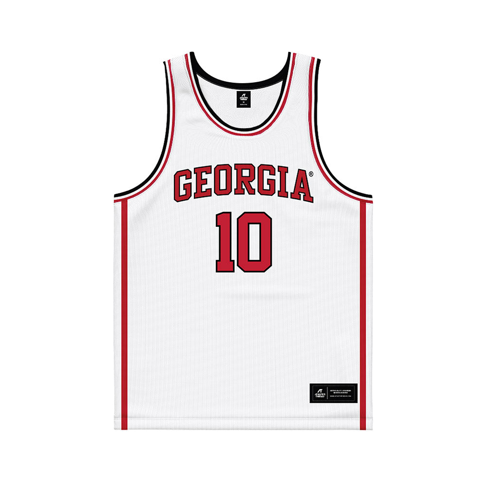 Georgia - NCAA Women's Basketball : Aubrey Beckham - White Basketball Jersey-0