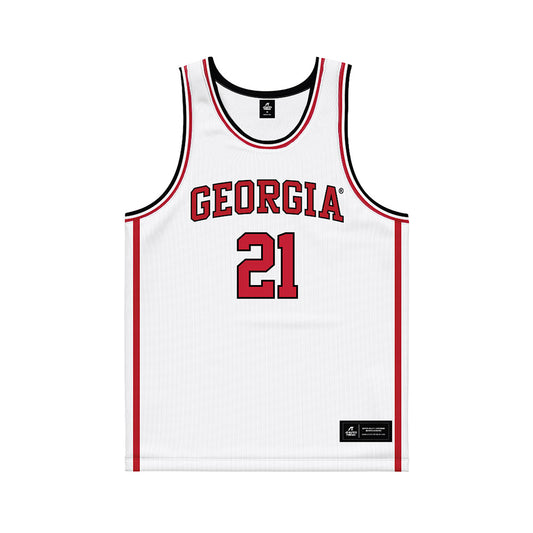 Georgia - NCAA Women's Basketball : Aicha Ndour - White Basketball Jersey-0