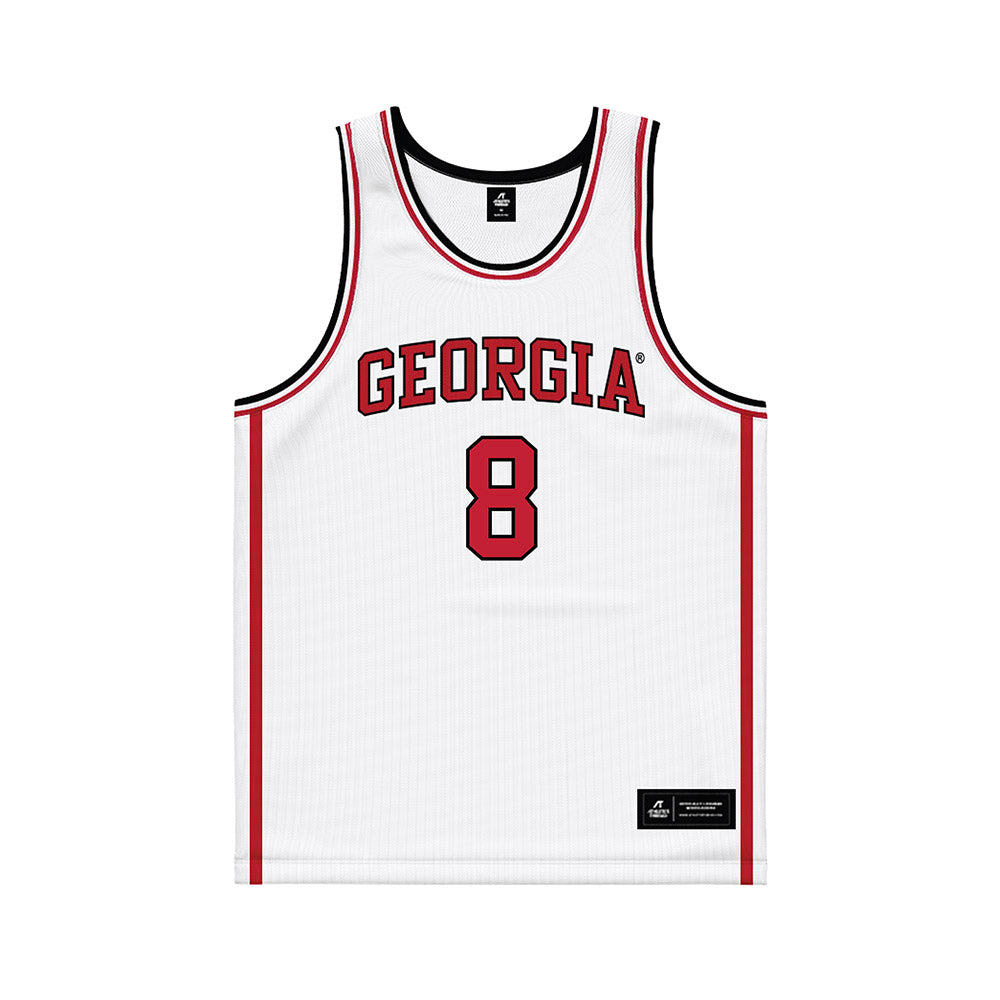 Georgia - NCAA Women's Basketball : Zhen Craft - White Basketball Jersey-0