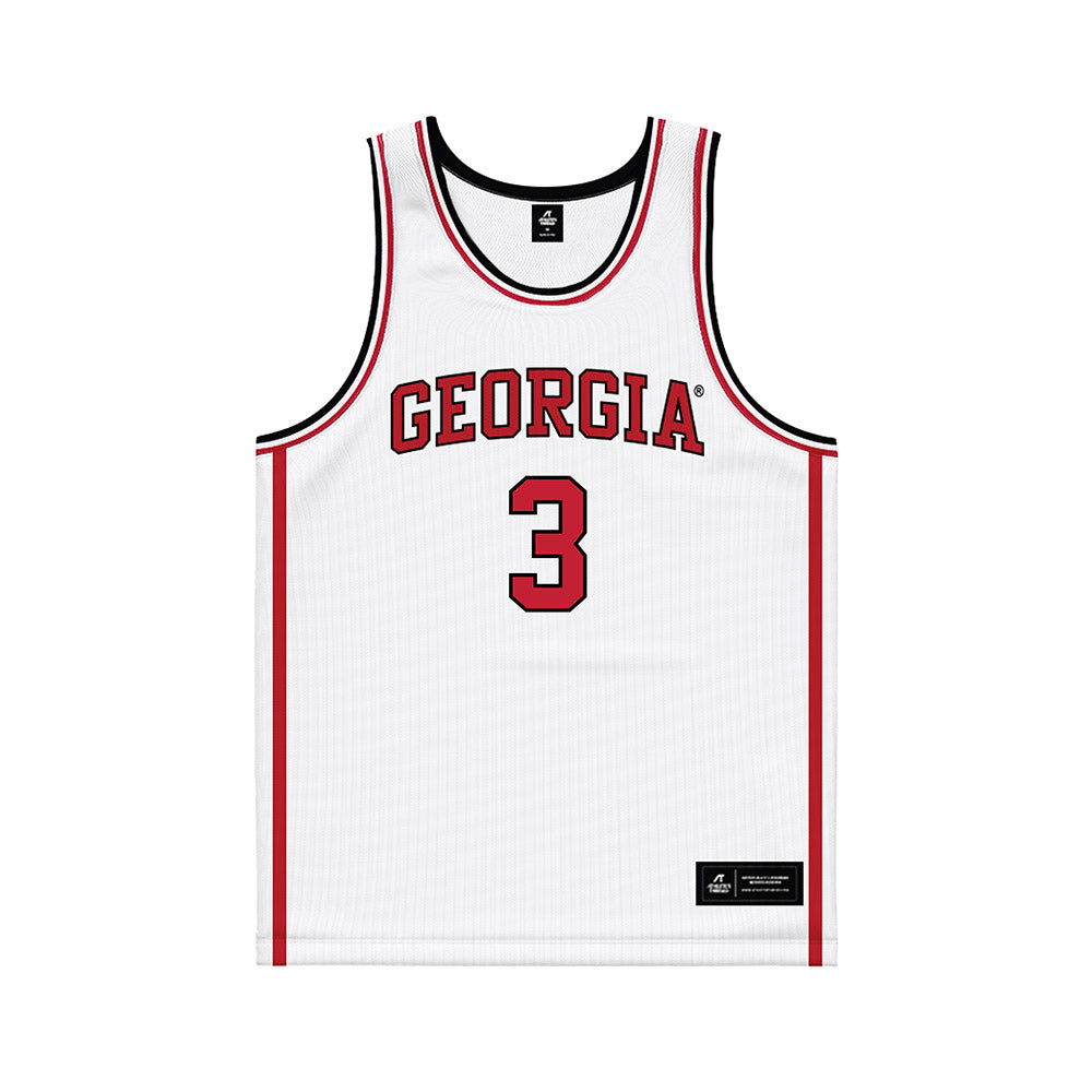 Georgia - NCAA Women's Basketball : Danielle Carnegie - White Basketball Jersey-0