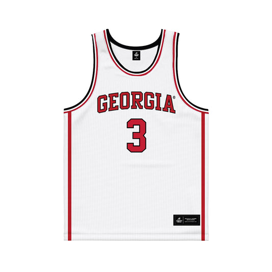 Georgia - NCAA Women's Basketball : Danielle Carnegie - White Basketball Jersey-0