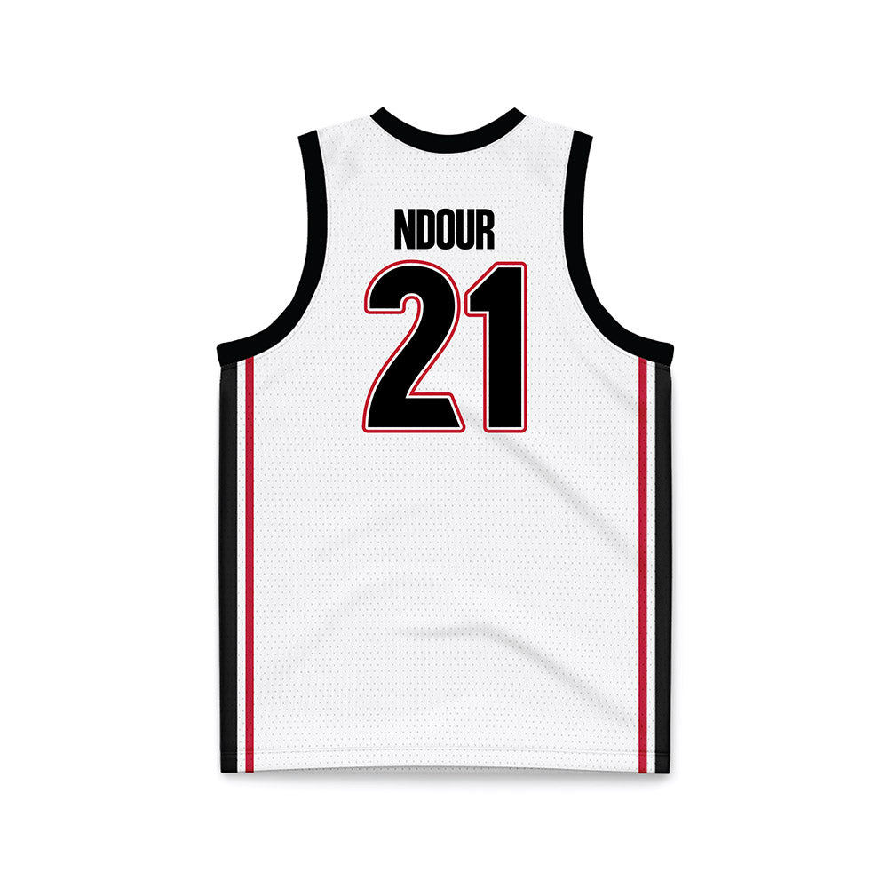 Georgia - NCAA Women's Basketball : Aicha Ndour - White Basketball Jersey-1