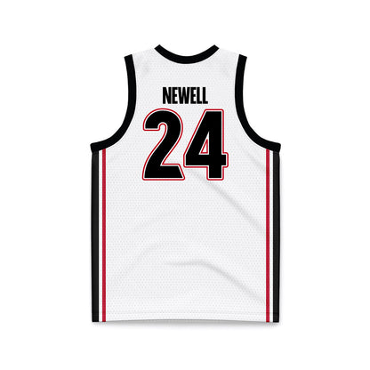 Georgia - NCAA Men's Basketball : Jaden Newell - White Basketball Jersey-1