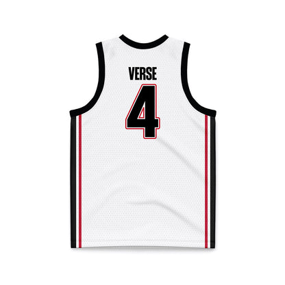 Georgia - NCAA Women's Basketball : Miyah Verse - White Basketball Jersey-1
