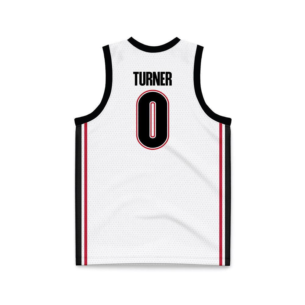 Georgia - NCAA Women's Basketball : Trinity Turner - White Basketball Jersey-1