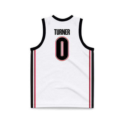 Georgia - NCAA Women's Basketball : Trinity Turner - White Basketball Jersey-1