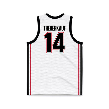 Georgia - NCAA Women's Basketball : Rylie Theuerkauf - White Basketball Jersey-1