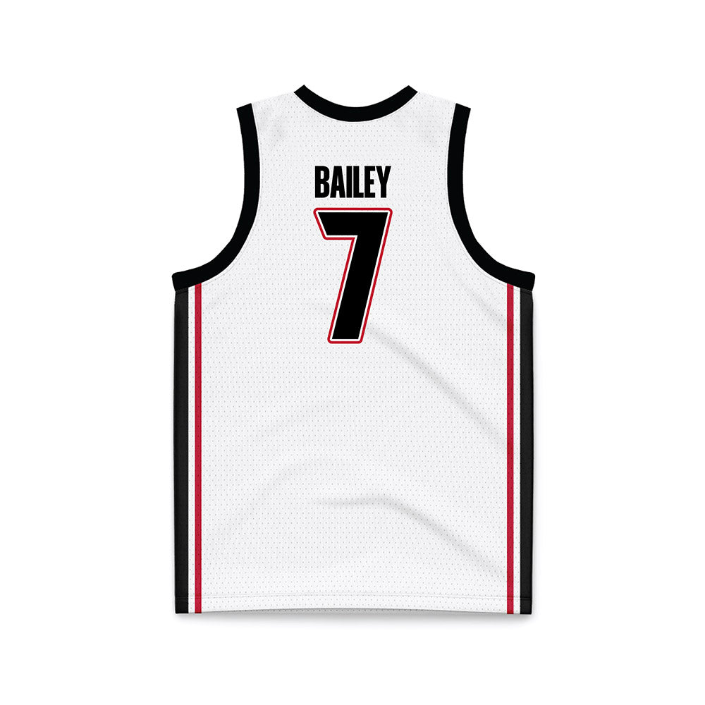 Georgia - NCAA Men's Basketball : Justin Bailey - White Basketball Jersey-1