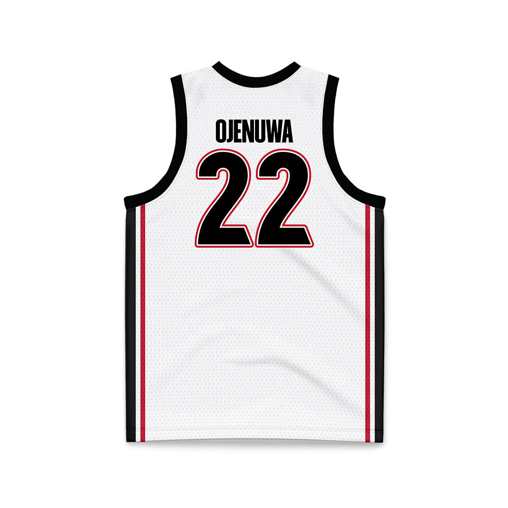 Georgia - NCAA Women's Basketball : Vera Ojenuwa - White Basketball Jersey-1