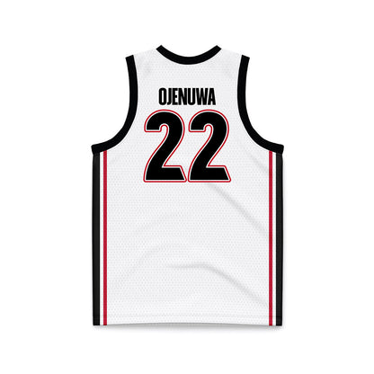 Georgia - NCAA Women's Basketball : Vera Ojenuwa - White Basketball Jersey-1