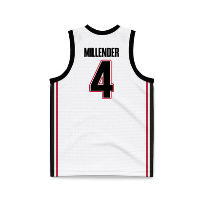 Georgia - NCAA Men's Basketball : Marcus Millender - White Basketball Jersey-1