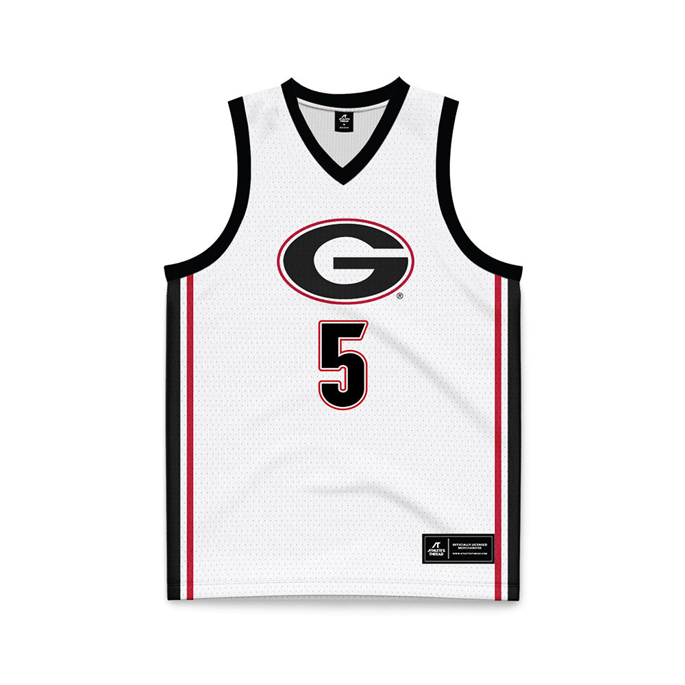 Georgia - NCAA Men's Basketball : Jeremiah Wilkinson - White Basketball Jersey-0