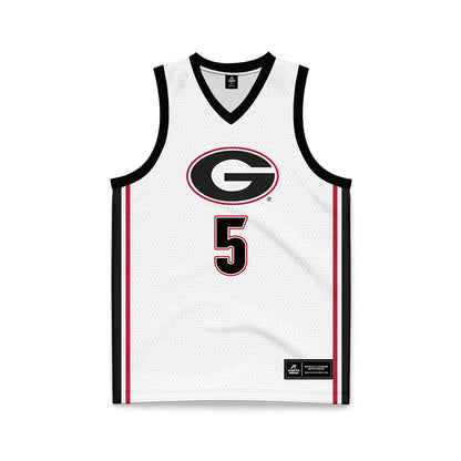 Georgia - NCAA Men's Basketball : Jeremiah Wilkinson - White Basketball Jersey-0
