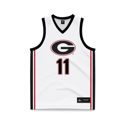 Georgia - NCAA Women's Basketball : Enjulina Gonzalez - White Basketball Jersey-0