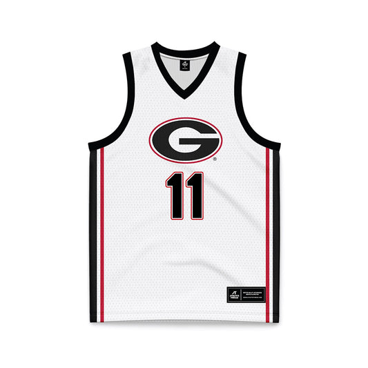 Georgia - NCAA Women's Basketball : Enjulina Gonzalez - White Basketball Jersey-0