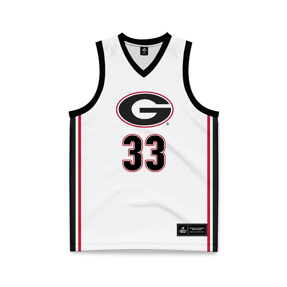 Georgia - NCAA Women's Basketball : Mia Woolfolk - White Basketball Jersey-0