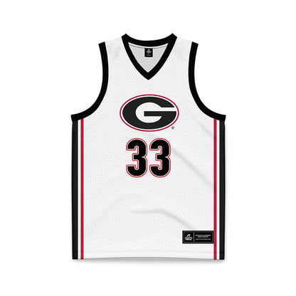 Georgia - NCAA Women's Basketball : Mia Woolfolk - White Basketball Jersey-0