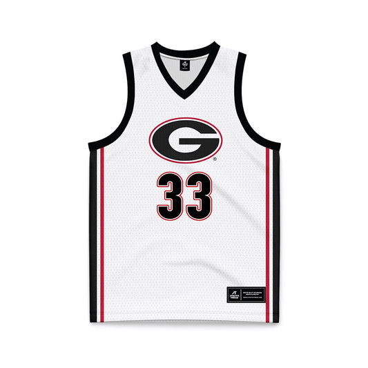 Georgia - NCAA Women's Basketball : Mia Woolfolk - White Basketball Jersey-0