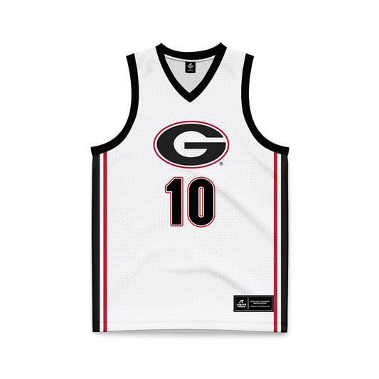 Georgia - NCAA Women's Basketball : Aubrey Beckham - White Basketball Jersey-0