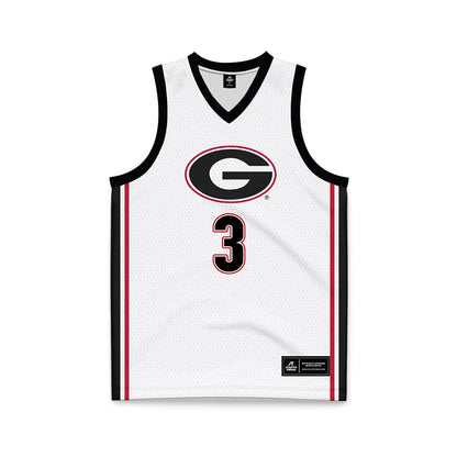 Georgia - NCAA Women's Basketball : Danielle Carnegie - White Basketball Jersey-0