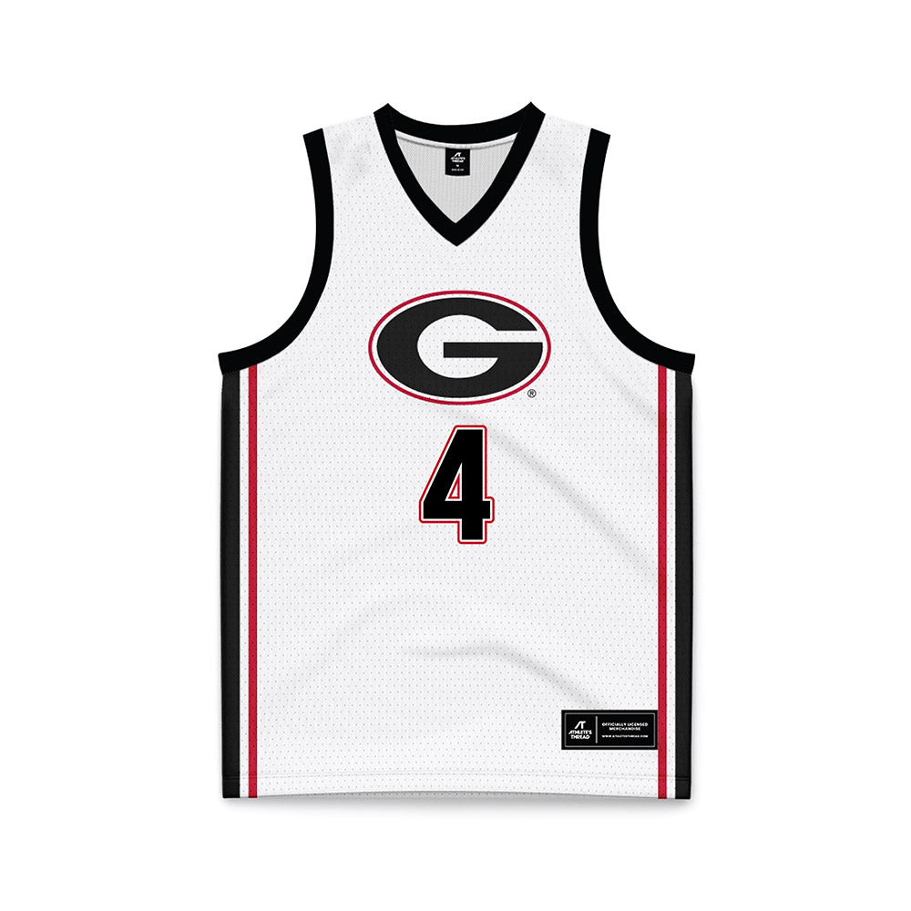 Georgia - NCAA Men's Basketball : Marcus Millender - White Basketball Jersey-0