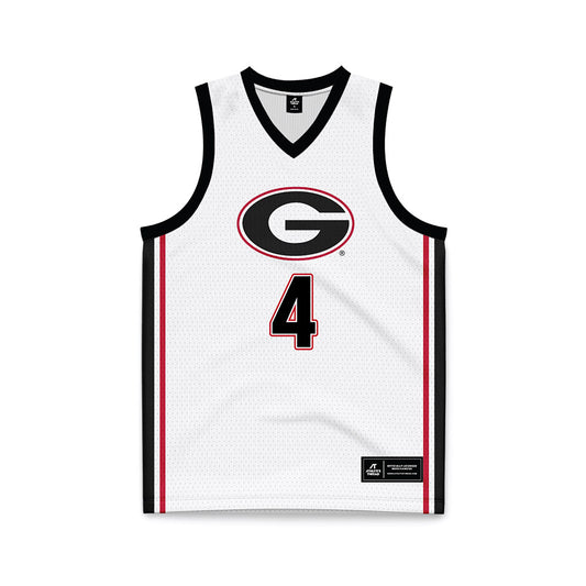 Georgia - NCAA Men's Basketball : Marcus Millender - White Basketball Jersey-0