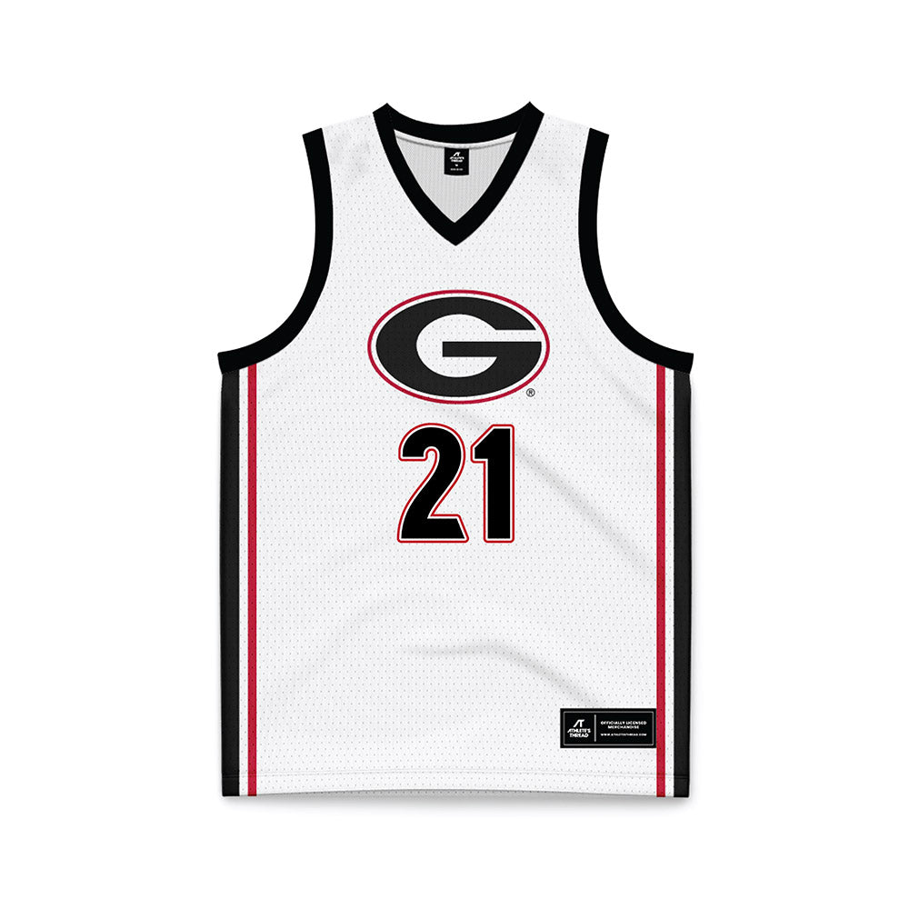 Georgia - NCAA Women's Basketball : Aicha Ndour - White Basketball Jersey-0