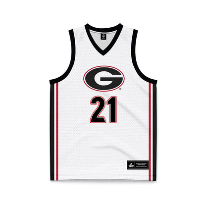 Georgia - NCAA Women's Basketball : Aicha Ndour - White Basketball Jersey-0