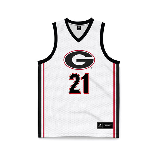 Georgia - NCAA Women's Basketball : Aicha Ndour - White Basketball Jersey-0