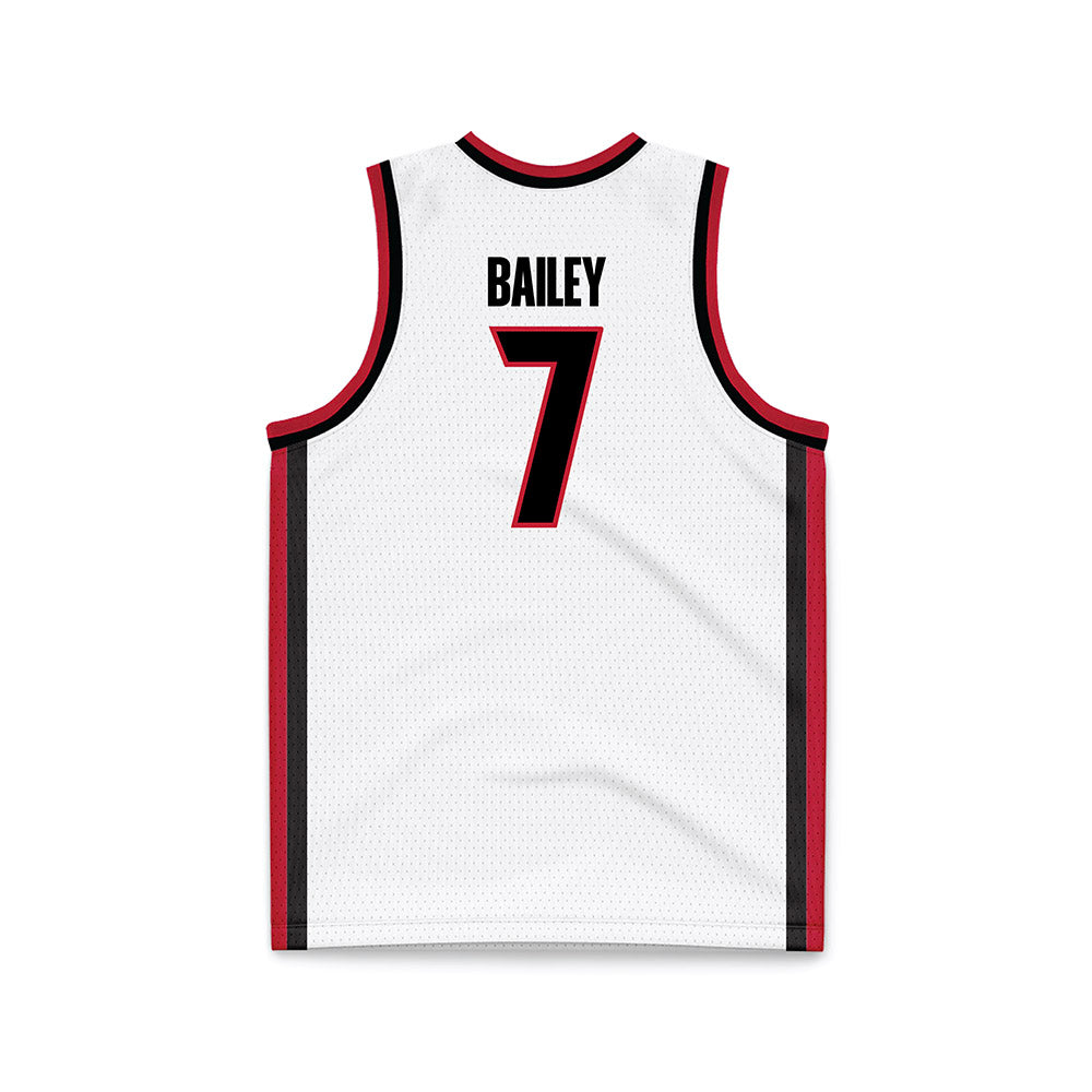 Georgia - NCAA Men's Basketball : Justin Bailey - White Basketball Jersey-1