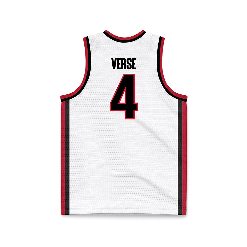 Georgia - NCAA Women's Basketball : Miyah Verse - White Basketball Jersey-1