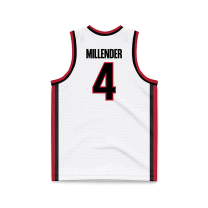 Georgia - NCAA Men's Basketball : Marcus Millender - White Basketball Jersey-1