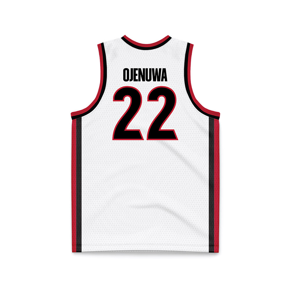 Georgia - NCAA Women's Basketball : Vera Ojenuwa - White Basketball Jersey-1