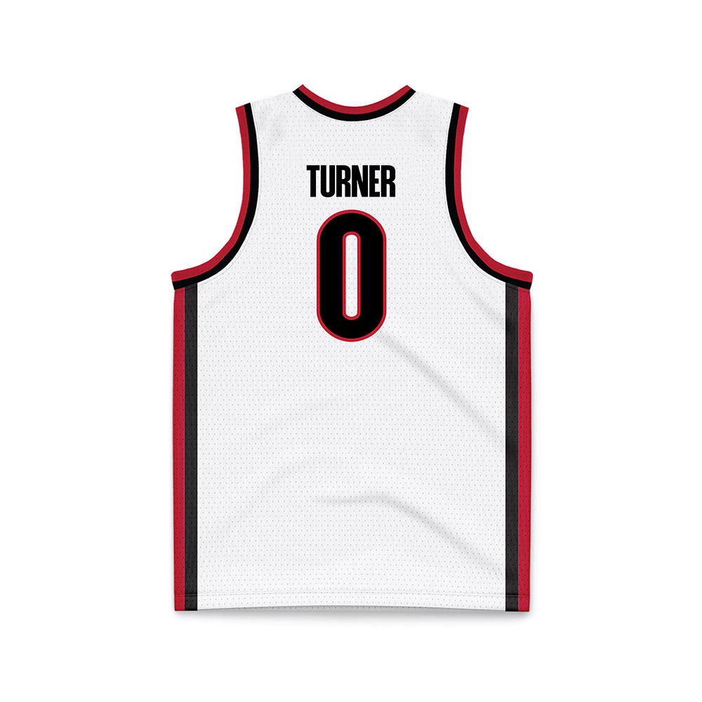 Georgia - NCAA Women's Basketball : Trinity Turner - White Basketball Jersey-1