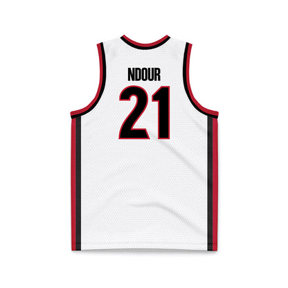 Georgia - NCAA Women's Basketball : Aicha Ndour - White Basketball Jersey-1