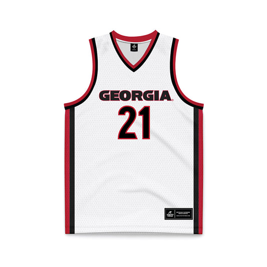 Georgia - NCAA Women's Basketball : Aicha Ndour - White Basketball Jersey-0