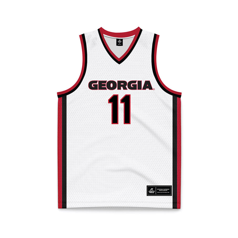 Georgia - NCAA Women's Basketball : Enjulina Gonzalez - White Basketball Jersey-0