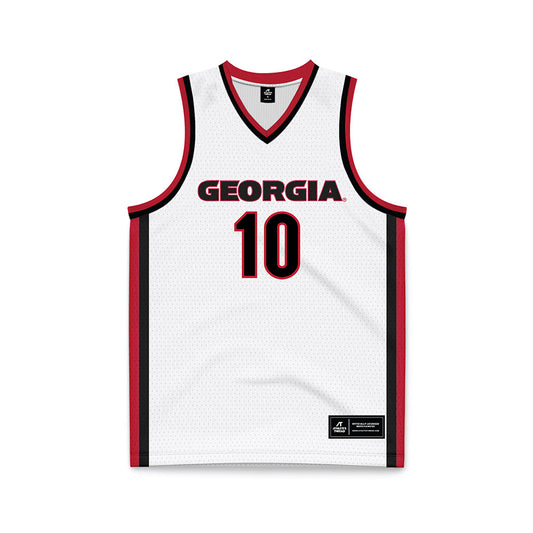 Georgia - NCAA Women's Basketball : Aubrey Beckham - White Basketball Jersey-0