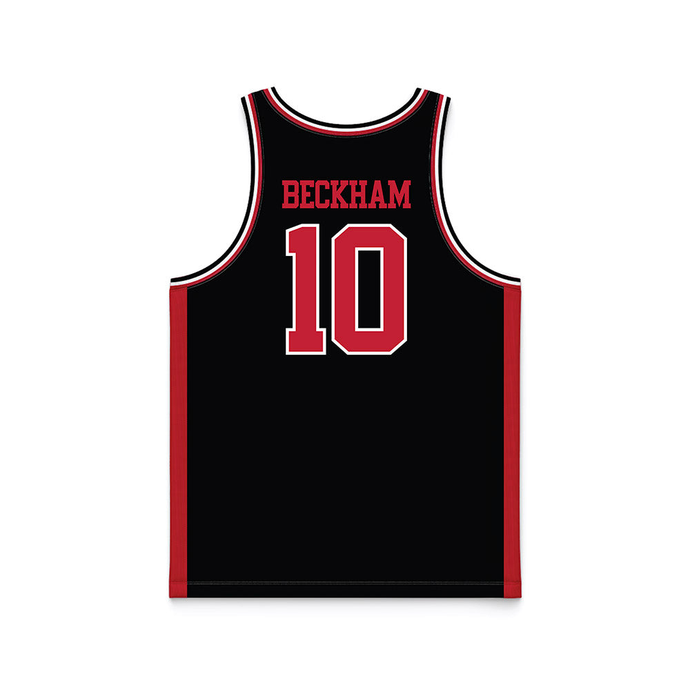 Georgia - NCAA Women's Basketball : Aubrey Beckham - Black Basketball Jersey-1