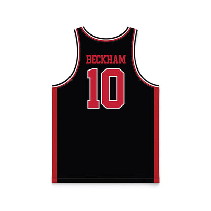 Georgia - NCAA Women's Basketball : Aubrey Beckham - Black Basketball Jersey-1