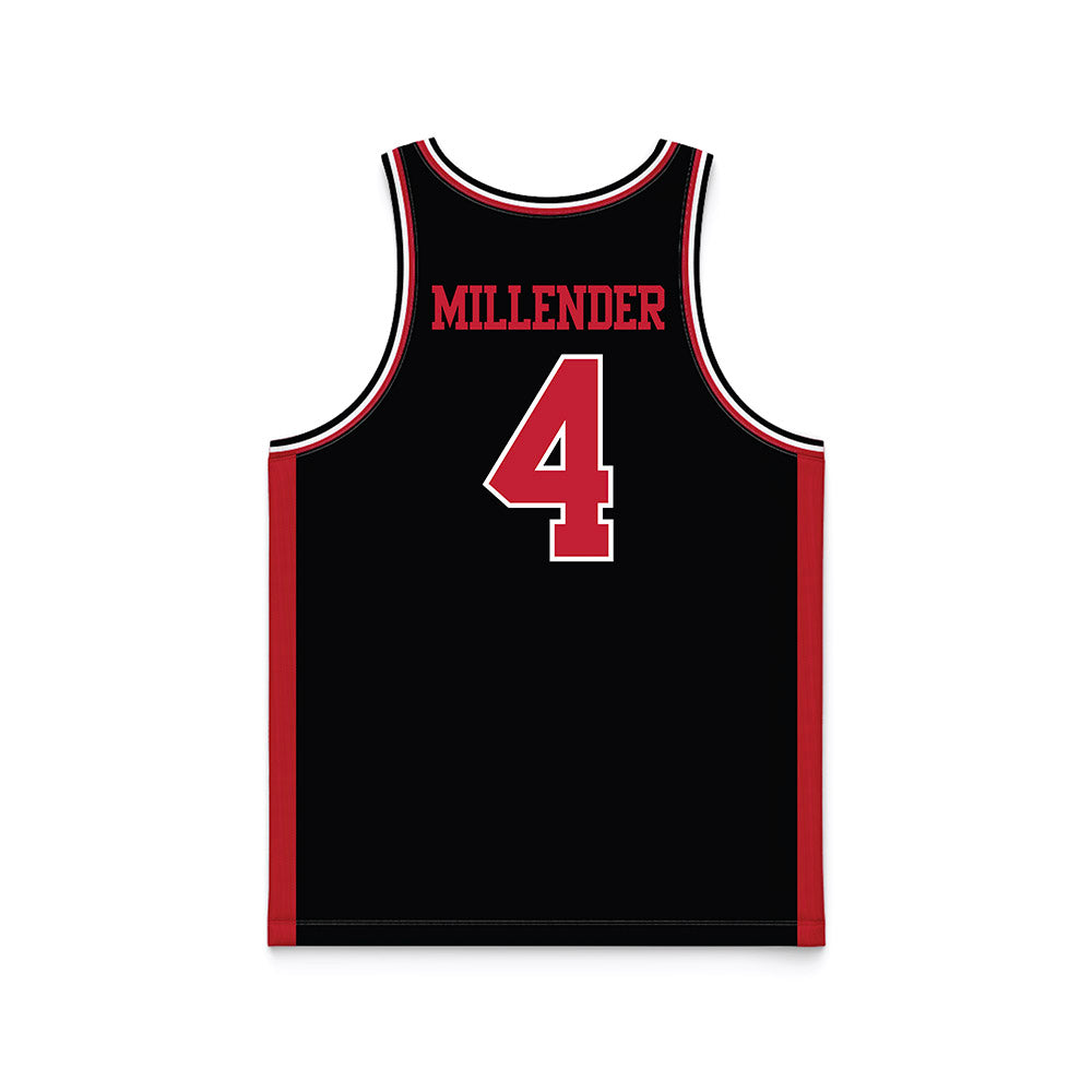 Georgia - NCAA Men's Basketball : Marcus Millender - Black Basketball Jersey-1