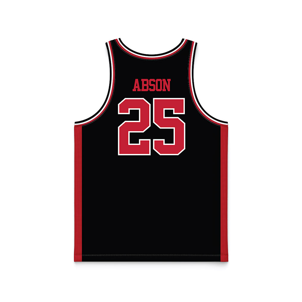 Georgia - NCAA Men's Basketball : Justin Abson - Black Basketball Jersey-1