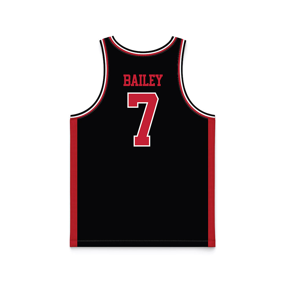 Georgia - NCAA Men's Basketball : Justin Bailey - Black Basketball Jersey-1