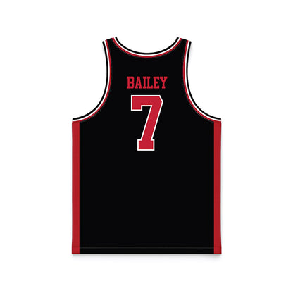 Georgia - NCAA Men's Basketball : Justin Bailey - Black Basketball Jersey-1