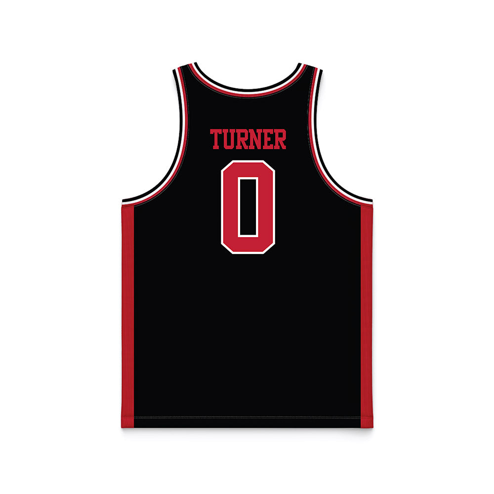 Georgia - NCAA Women's Basketball : Trinity Turner - Black Basketball Jersey-1