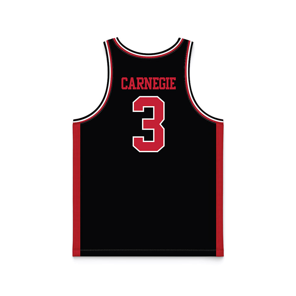 Georgia - NCAA Women's Basketball : Danielle Carnegie - Black Basketball Jersey-1