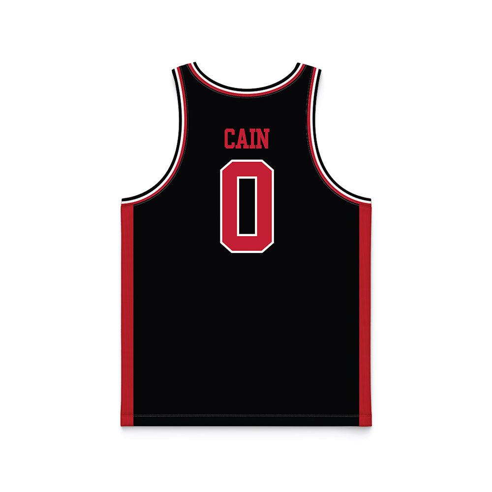 Georgia - NCAA Men's Basketball : Blue Cain - Black Basketball Jersey-1