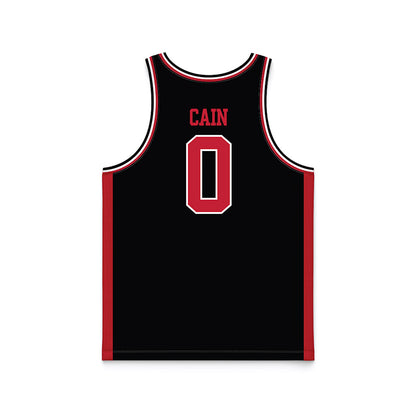 Georgia - NCAA Men's Basketball : Blue Cain - Black Basketball Jersey-1