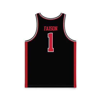 Georgia - NCAA Women's Basketball : Jocelyn Faison - Black Basketball Jersey-1