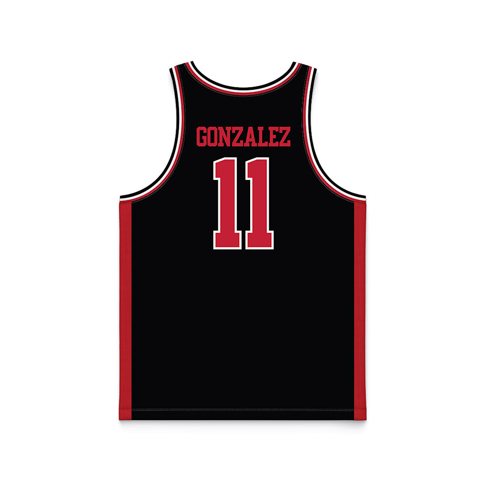 Georgia - NCAA Women's Basketball : Enjulina Gonzalez - Black Basketball Jersey-1